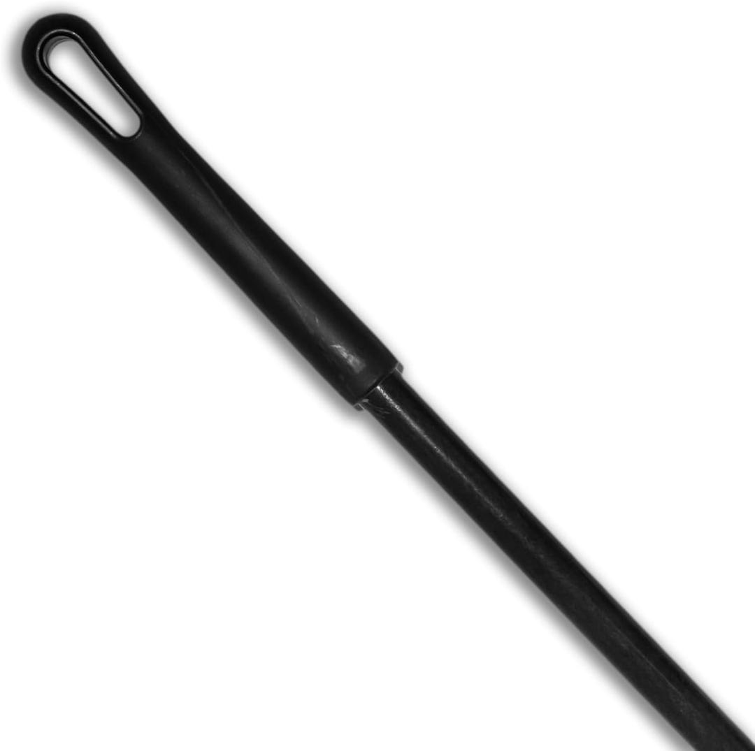 SPARTA Fiberglass Broomstick Replacement Broom Handle with Acme Threaded Tip for Industrial Cleaning Tools, Fiberglass, 60 Inches, Black (1)