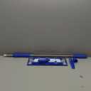 MR.SIGA Professional Microfiber Mop for Hardwood, Laminate, Tile Floor Cleaning, Stainless Steel Telescopic Handle - 3 Reusable Flat Mop Refills and 1 Dirt Removal Scrubber Included (Blue)