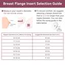 16mm Flange Inserts for 24mm Flange/Shield, Compatible with Momcozy/Medela/MOMMED/Spectra Breast Pumps, Pump Parts Replace (4PCS 16mm)