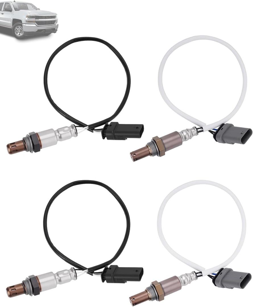 234-4940 234-4974 O2 Oxygen Sensor Upstream & Downstream Compatible with Chevy Silverado 1500 Suburban Tahoe, Cadillac Escalade, GMC Sierra 1500, 4PCS