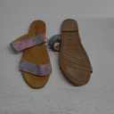Sugar Women's Slide Sandals – Stylish Slip-On Flats for Casual, Dressy, Beach, or Pool Wear (Blueberry, 10)