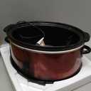 Crock-Pot 8-Quart Manual Slow Cooker, XL Family Size Serves 10+ People, Removable Stoneware with Warming Setting, Dishwasher Safe for Easy Cleanup, Red