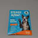 Anti-Slip Socks for Dogs - Breathable & Washable Non Slip Grippy Socks, Rubberized Paw & Adjustable Strap, Secure Fit to Prevent Slipping, Paw Protection for Senior Dogs, 4 Pack (Size Small)