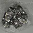 Blulu 5/8 Inch Roller Ball Transfer Bearing Carbon Steel Round Ball Transfer Unit Casters for Conveyor Roller Stand Transmission System Furniture(30 Pcs)