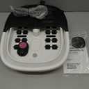 Medical king Foot Spa with Heat and Massage and Jets Includes A Remote Control A Pumice Stone Collapsible Massager with Bubbles and Vibration