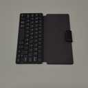 CACOE Wireless Keyboard with Stand, Mini Keyboard for Cell Phone, Ultra-Slim Portable, Foldable, Dual-Channel QWERTY with Stand Holder for Smartphone and More iOS Android Windows, Black