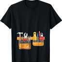 Workman Tool Belt Easy Builder Construction Costume Cosplay T-Shirt, l