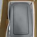 8-Piece Deep Glass Baking Dish Set with Plastic lids,Rectangular Glass Bakeware Set with Lids, Baking Pans for Lasagna, Leftovers, Cooking, Kitchen, Freezer-to-Oven and Dishwasher, Gray