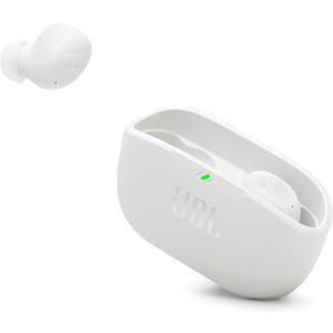JBL Vibe Buds 2 - True Wireless Noise Cancelling Earbuds Pure Bass Sound & Smart Ambient Technology, 4mics for Crisp, Clear Calls, up to 40Hrs of Playback, IP54 Dust & Water Resistant (White)