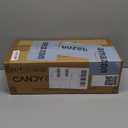 Candy Corded Stick Vacuum Cleaner, Powerful Suction Handheld Vacuum with One-Click Dust Disposal, 3-in-1 Use for Hard Floor, Ceramic Tile, 0.8 Liters Capacity, Easy Clean (Black)