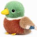 Mallard Duck Stuffed Animal 4.7 Inch Realistic Cute Plush Toy, Cute Mallard Duck Plushie Christmas Birthday Valentine's Day Gift for Kids Girlfriends