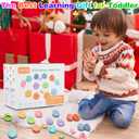 2 x Valentines Day Gift for Kid Classroom, 10 Pcs Dinosaur Egg Pairing Toys, Colored Wooden Puzzles Montessori Toys for Autistic Easter Basket Christmas Stocking Stuffers