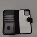 LUMARKE Designed for iPhone 11 Wallet Case - Detachable Flip Folio Cover - RFID Blocking 4 Card Slots Holder - Premium PU Leather Magnetic Kickstand - Protective Phone Case 6.1", Black Color