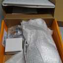 10 inch Rain Shower Head with Handheld Spray Stainless Steel, High Pressure Square Rainfall Showerhead Combo with 6 Handheld Sprayer, Detachable Shower Heads Waterfall Shower for Bathtub (Silver)