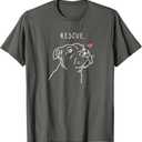 Rescue Dog, Pitbull Drawing, Rescue Mom, Adopt Don't Shop T-Shirt (Small)