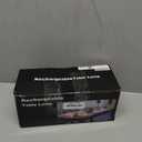 2 Pack Cordless Table Lamps-6000mAh Rechargeable Lamp,Waterproof Outdoor Table Lights for Patio|Shower|Restaurant|Dinner|Kitchen Counter|Dining Table Top Lighting,Mini Small Battery Operated Lamp (Black)