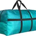 Extra Large Duffle Bag for Travel, Big Foldable Storage Bag - Turquoise (Large-35"(L) X 15.7"(W) X 17"(H)