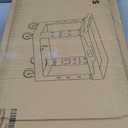 2-Tier Heavy Duty Utility Rolling Cart, 34 x 17 in, 5" Wheels, Sand