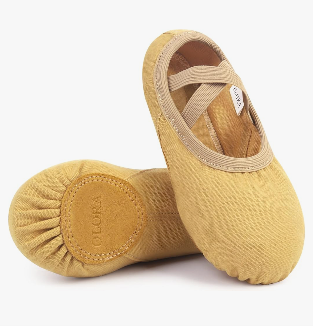 Women's Ballet Shoes Canvas Dance Slippers Yoga Practice Shoes for Girls/Adults 6.5