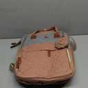 Diaper Bag with Changing Station, Waterproof 3 in 1 Baby Diaper Backpack with Foldable Changing Pad, Pink-Grey