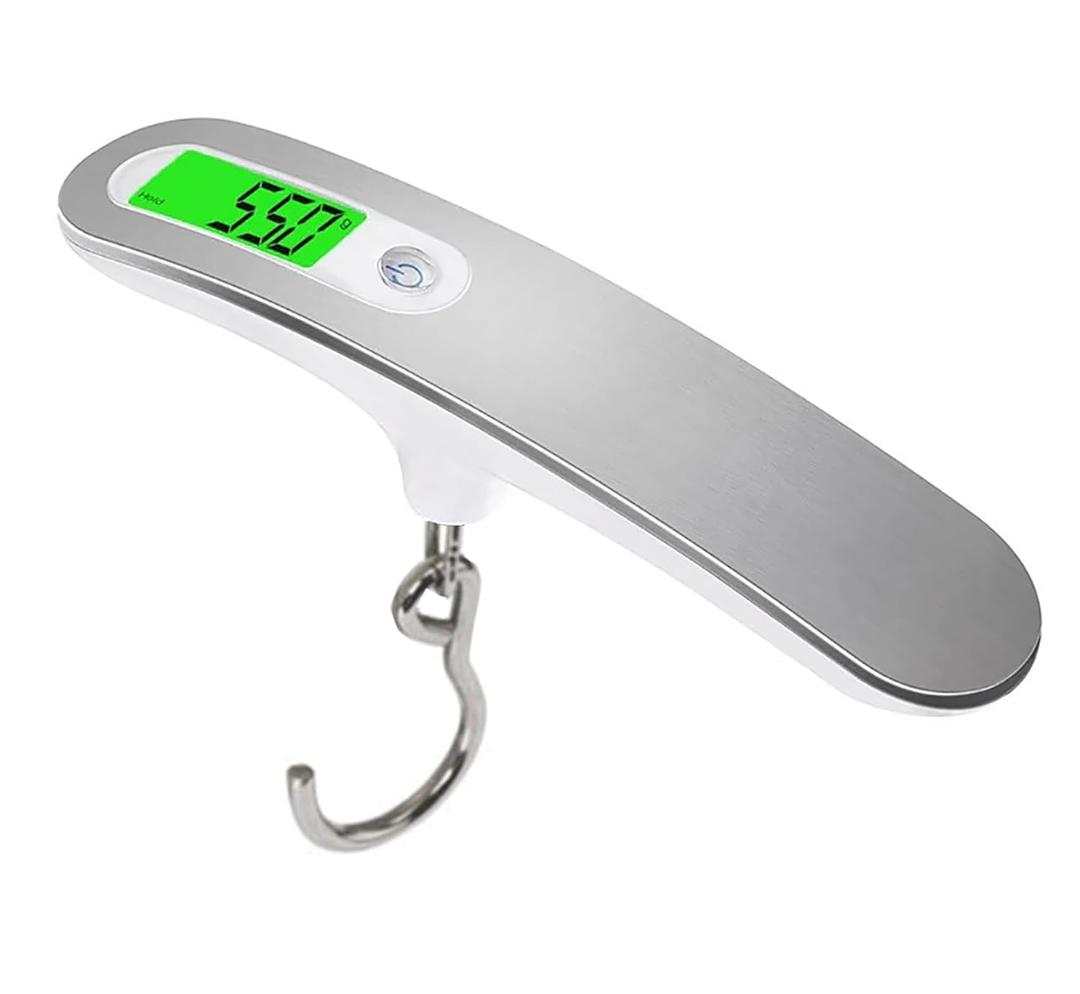 Electronic Portable Digital Luggage Weighing Scale – 50kg/110lb Capacity with LED Screen – Compact & Lightweight Baggage Weight Scale for Travel, Home & Multi-Purpose Use