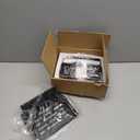 JOY worker Under Desk PC Mount for Standing Desk, Clamp-On Desk Leg Computer Mount, No Drilling, Adjustable Computer Case CPU Holder Holds Up to 44lbs, Black PC Tower Mount