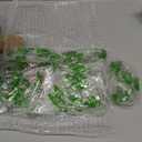 Rekelola Beaded Curtain for Doorways,Hanging Glass Clear Crystal Door Beads Curtains for Windows Room Divider Bedroom Coffee House (25 Strings Green)