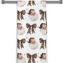 Funny Christmas Dog Kitchen Towels, Christmas Dog Bathroom Decor, Merry Woofmas Xmas Holiday Decorative Hand Tea Dish Towels for Bathroom Kitchen, 16x24 Inch (White-27)