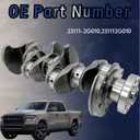 G4KD Crankshaft For Hyundai Kia Tucson Forte Forte Forte5 2.0L 23111-2G010