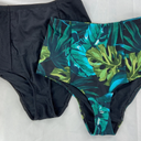 2 Pairs Lot American Apparel High Waist Brief Ladies Bathing Suit Bottom M SWIM