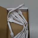 Everest Ultra Slim Cat6a Ethernet Patch Cables 0.5ft (10-Pack) White - 6 Inch 10GB Cat 6a Patch Cable - Bendable, Flexible & Thin Ethernet Cable - 32AWG 550MHZ Cat6a Cables - 100% Copper Wires