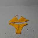 Swimsuit for Women 2025 Women's Triangle Bikini Spaghetti Straps Bikini Sets Two Piece Swimsuit Bathing Suits (Yellow), S