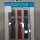 WITHit Designer Silicone Replacement Band for Fitbit Inspire, Inspire HR, or Inspire 2, 3-Pack, Bluestone, Coral and Light Gray  Secure, Adjustable, Fitbit Watch Band Replacement, Fits Most Wrists