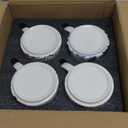 Frcctre Set of 4 Ceramic Coffee Mug Set, Large 15 Ounce Ceramic Tea Cup with Handle, Vintage Hand Painted Floral Porcelain Mug Colorful Restaurant Mug for Coffee, Tea, Milk, Hot Cocoa