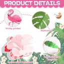 Summer Bulletin Board Decorations Set Tropical Hawaiian May June Classroom Decor Pink Flamingo Palm Leaf Paper Cutouts for Hello Summer Back to School Library VBS Holiday Window Chalkboard Wall Decor