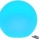 Borelor LED Ball Light, 10-Inch Rechargeable & Remote Control Globe Lights 16 RGB Colors Changing Indoor/Outdoor Night Light for Home/Party/Lawn/Desk Decoration