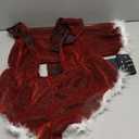 JasmyGirls Sexy Elf Costume Bow Lingerie for Women Naughty Christmas Bodysuit Shiny Santa Claus Outfits Holiday Anime Role Playing L