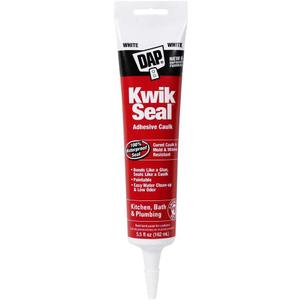 Dap 18001 Kwik-Seal All-Purpose Caulk, 5.5-Ounce, White