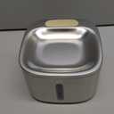 oneisall Wireless Cat Water Fountain, 3.5L/118oz Battery Operated Pet Drinking Fountain Stainless Steel, Running Water Dispenser Fountains for Cats, Cordless&Rechargeable with Motion Sensor(Hale 3.5L)