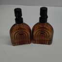 2 Pack Glass Soap Dispenser Bathroom, 9 Oz Kitchen Soap Dispenser, Refillable Liquid Modern Soap Dispenser for Hand Soap, Lotion Dispensers Bottle - Home, Commercial Countertop Decor. (Brown)
