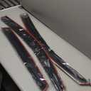 Window Rain Guards Compatible with 2012-2016 Honda CR-V CRV, 4pcs JDM 3D Wavy MU Style Window Visors Outside Mount Type Dark Smoke Tint Tape-On Side Set of 4