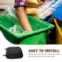 STOBAZA Outdoor 50l Trash Can Lid Replacement, Heavy-Duty Plastic Garbage Bin Cover, Square Waste Basket Lid for Sanitation and Backyard Use