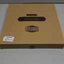 Depot Bamboo 13.5'' Round Cutting Board with Stainless Steel Cutter - Wood Pizza Slicing Tool & Serving Board