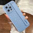 MOWIME Compatible with iPhone 12 Pro Max Case with Strap Wrist, Cheetah Print Shockproof Soft TPU Protective Case for Women Girls, Slim Anti Scratch Case for iPhone 12 Pro Max 6.7 Inch, Blue