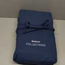 Bedsure Cotton Duvet Cover Queen - 100% Cotton Waffle Weave Navy Blue Duvet Cover Queen Size, GentleSoft and Breathable Bedding Set for All Season, 3 Pieces, 90"x90"