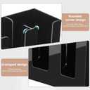 MYITYARD Coffee Cup Holder, Cup and Lid Organizer fits 5 to 16 oz Disposable Paper & Plastic Cups, Cup Dispenser Countertop, Acrylic Cup Storage for Home, Kitchen, Office (2 Compartment)