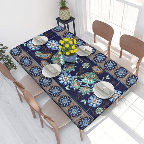 OEDTF Table Cloth, Waterproof Stain Resistant, Wrinkle-Free Washable Elastic Table Cover,Fit 30x48Inch