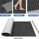 Boat Flooring EVA Foam Boat Decking Camo 94"x45"/35"/23" Non-Slip Boat Mat Self-Adhesive Foam Boat Deck Flooring Carpet Mat Rolls for Kayak Deck Boat Yacht Flooring Motorboat, 94.5x23.6"-15.5sqft