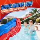 2 Pack Water Guns for Kids Squirt Water Pistols Cool Small Manual Water Gun, Party Favors Swimming Pool Beach Outdoor Water Toys, Ideal Summer Gifts for Boys Girls 3 5 4 6 7 8