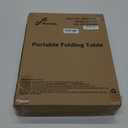 Sportneer Camping Table: Adjustable Height Small Folding Table 23.6" L x 15.7" W 4 Height with Mesh Layer - Compact & Portable Camping Essentials for Outdoor Camp Garden Picnic BBQ Dining Cooking